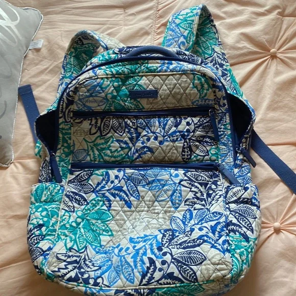 Great condition vera Bradley  backpack Vera Bradley Black Backpack Diaper Bag Excellent Used  main image 3
